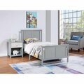 Kd Muebles De Comedor Connelly Reversible Panel Twin Size Bed Gray & Rockport Gray KD2996101